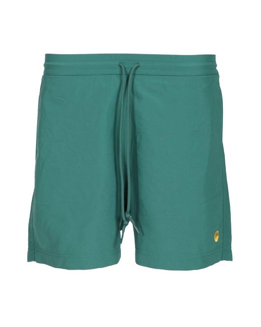 Carhartt Men's Green Nylon Swim Shorts Swimwear