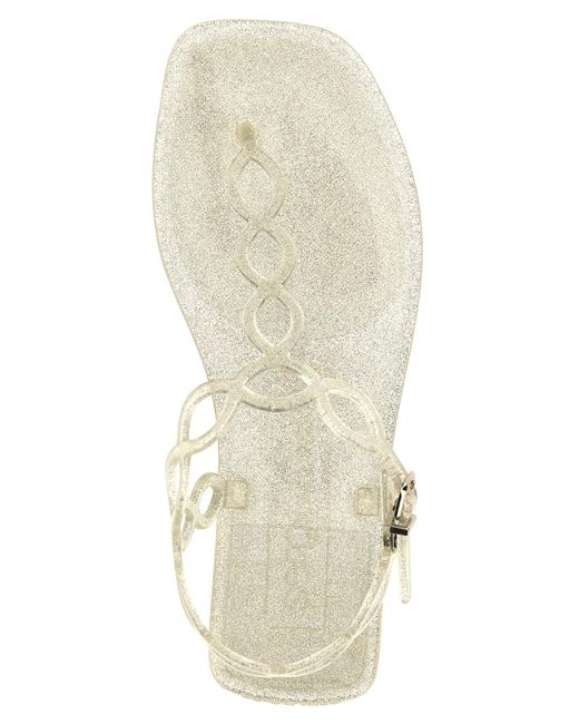 Sergio Rossi White Mermaid Sandals