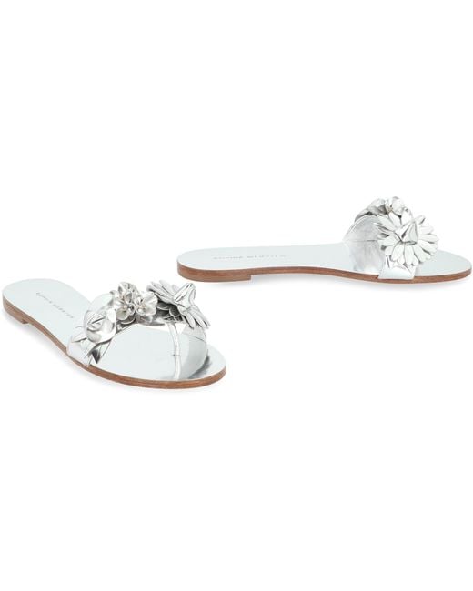Sophia Webster Metallic Lilico Leather Slides Sandal