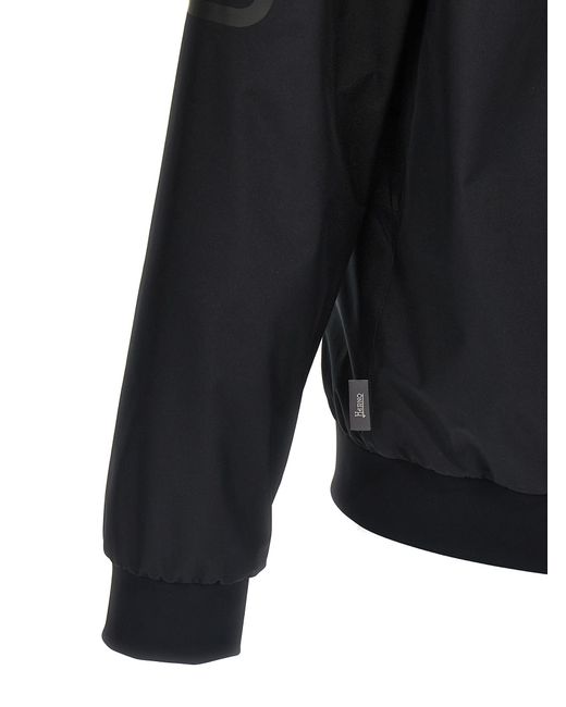 Herno Black Bomber Gore‑Tex for men