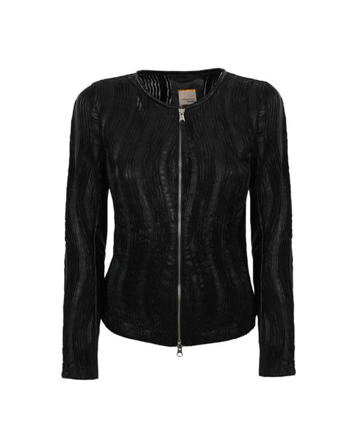 D'Amico Black Nina Leather Jacket