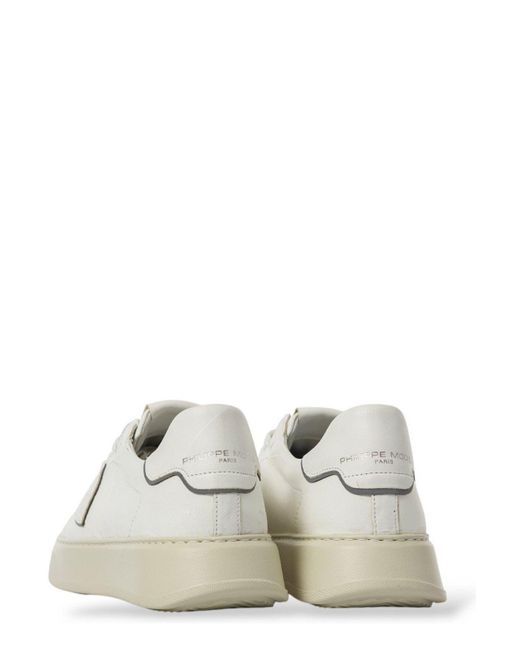 Philippe Model White Temple Low-Top Sneakers for men