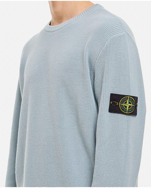 Stone Island Green Crewneck Sweater for men