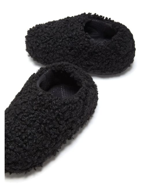 Moon Boot Black Faux Curly Logo Band Sandals Shoes