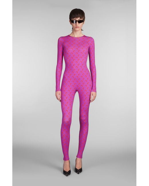 MARINE SERRE Pink Jumpsuit