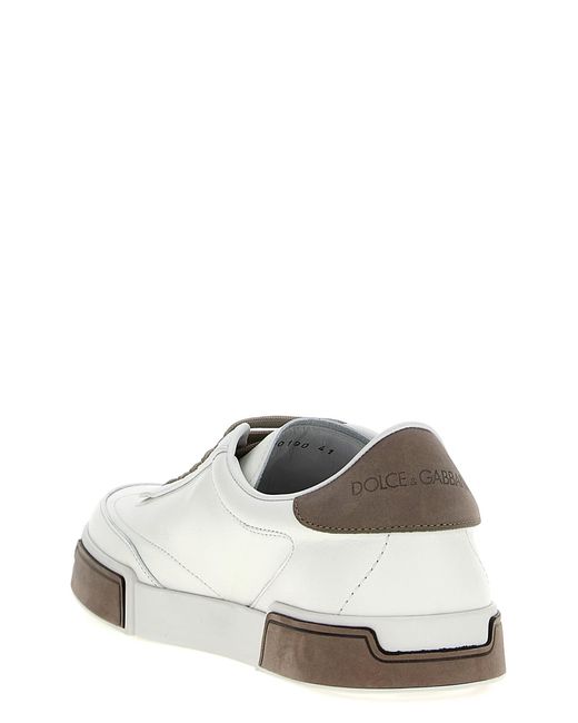 Dolce & Gabbana White 'Portofino Yatch' Sneakers for men