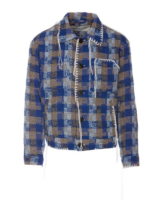 ANDERSSON BELL Kenley Check Work Jacket in Blue for Men | Lyst