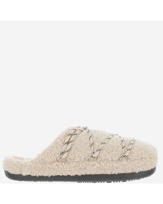 Moon Boot Natural Teddy Slipper Shearling Sheep Skin/Shearling