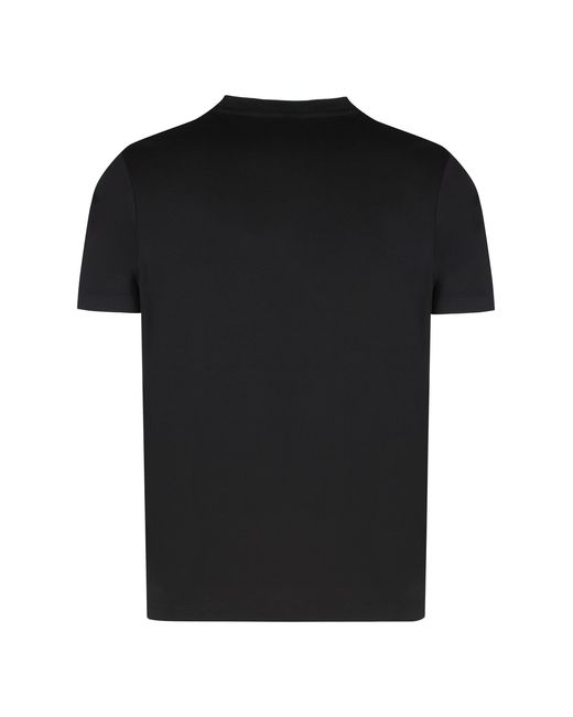 Paul & Shark Black Cotton Blend Crew Neck T-Shirt T-Shirts for men
