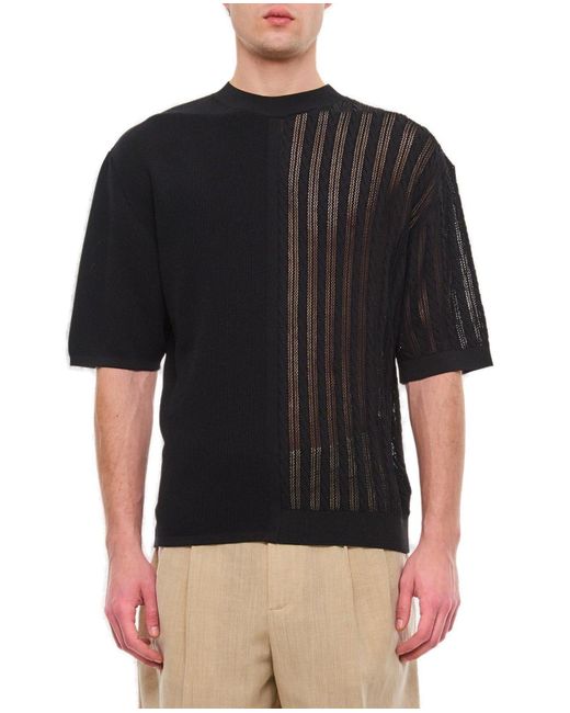 Jacquemus Black Juego Cotton T-Shirt for men