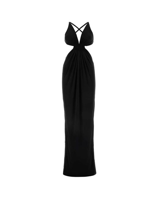 Saint Laurent Black Long Dresses