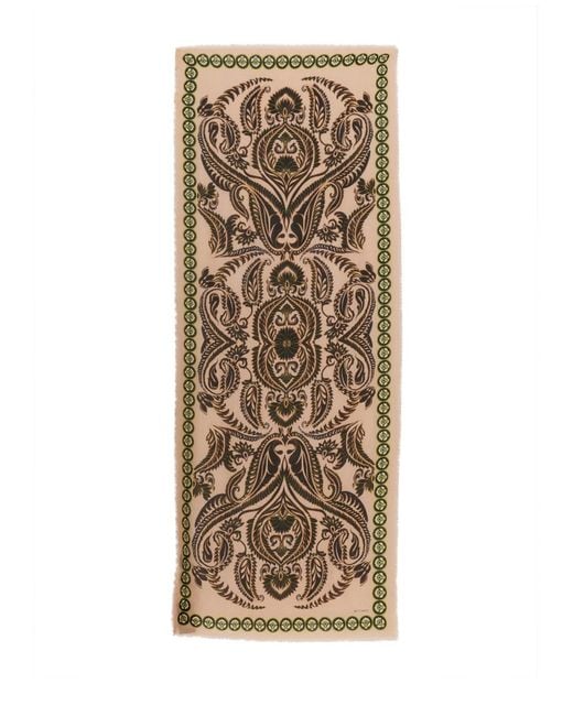 Etro Natural Cashmere And Silk Scarf