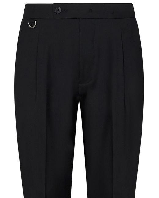 Low Brand Black Riviera Elastic Trousers for men