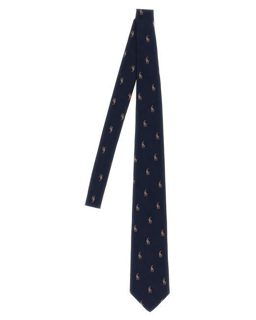Polo Ralph Lauren Blue 'Pony Polo' Tie for men