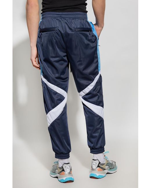 Dolce & Gabbana Blue Sweatpants With Logo for men