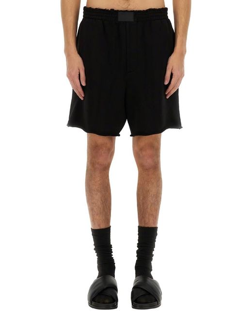 Helmut Lang Black Cotton Shorts for men