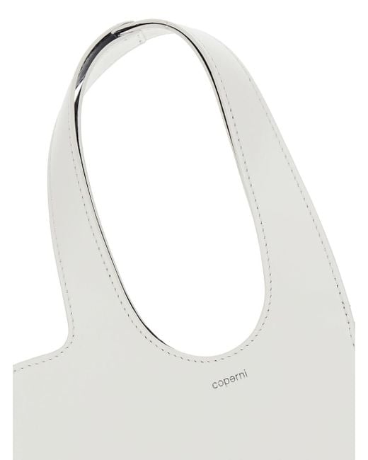 Coperni White Baby Heart Heart Shaped Crossbody Bag With Adjustable And Removable Shoulder Strap