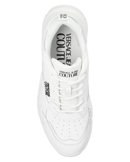 Versace White Sneakers With Logo