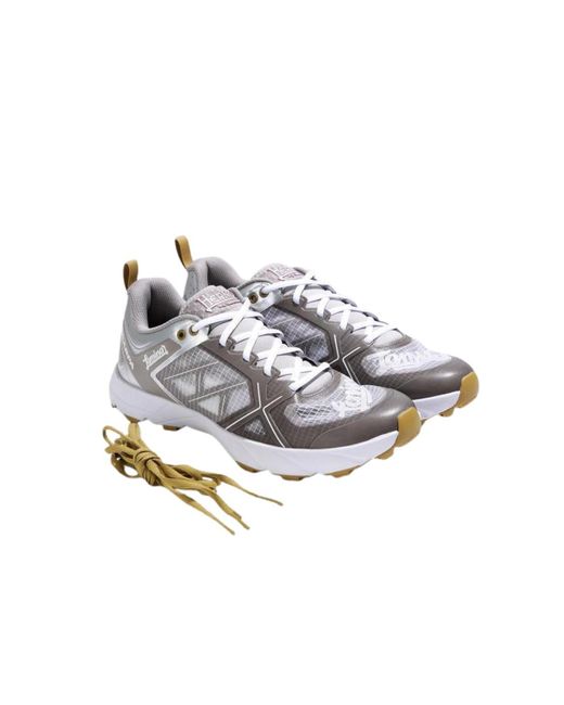 Herno White Sneakers Sh002Dl-Shoe1 Grigio+Limone