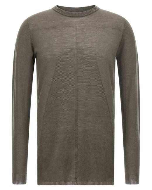 Rick Owens Gray 'Biker Level' Sweater for men