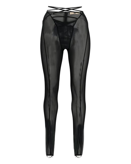 KNWLS Black Low Waist Trousers