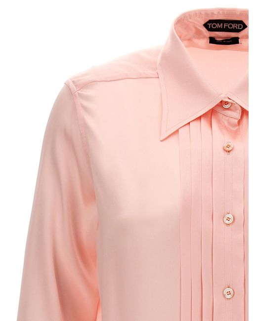 Tom Ford Pink Charmeuse Shirt