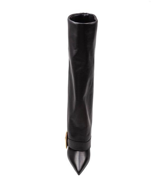 Balmain Black Anthem Calfskin Boots