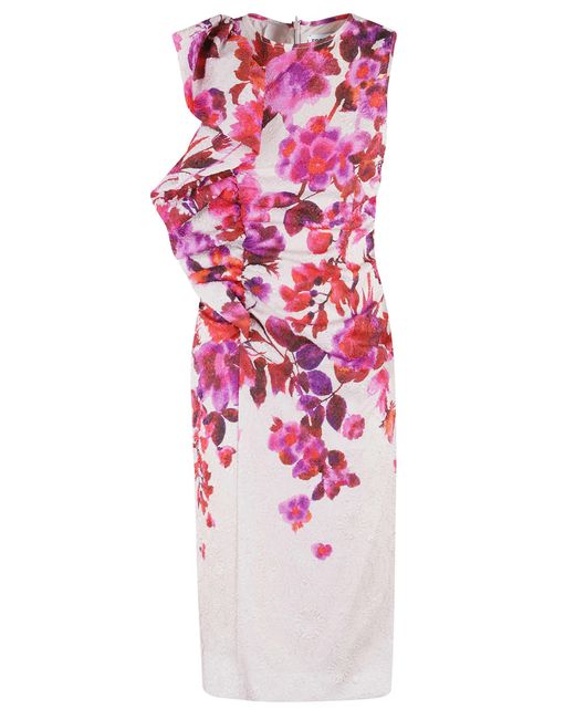 Essentiel Antwerp White Haylight Asymmetric Midi Dress