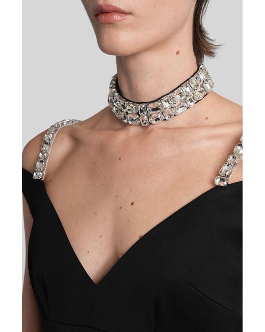 David Koma Black Long Dress