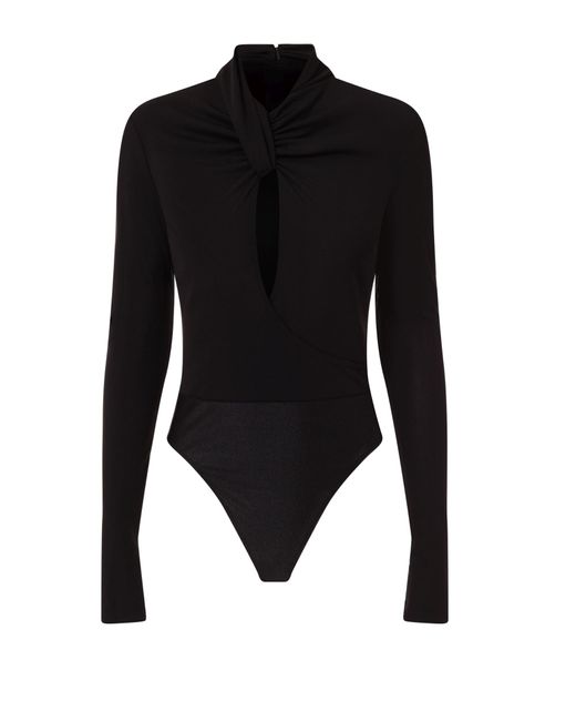 Roberto Cavalli Black Just Cavalli Body With Long Sleeves
