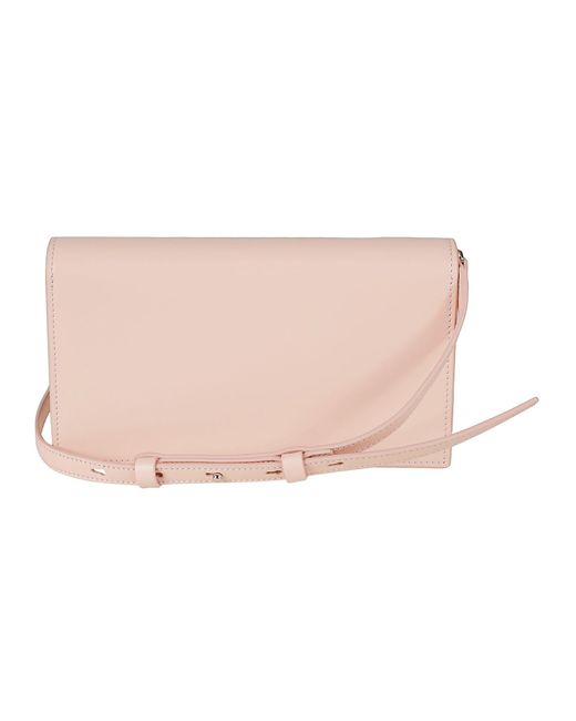 Ferragamo Pink Gancini Plaque Shoulder Bag