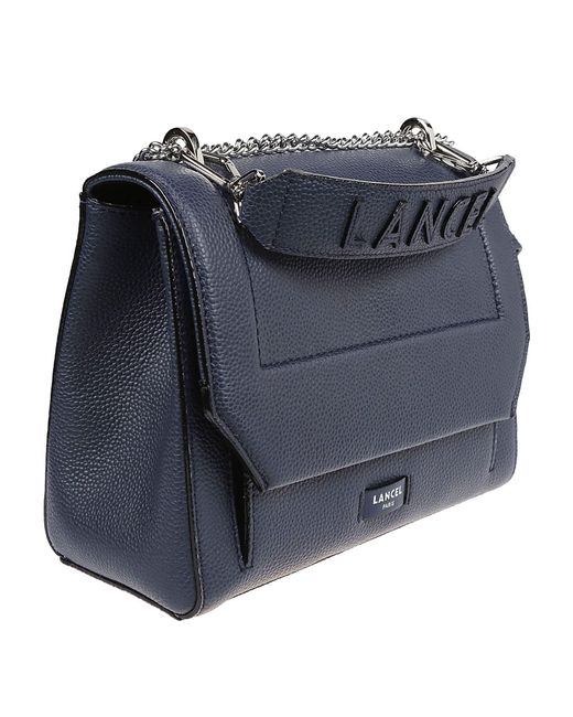Lancel Ninon De Flap Bag in Blue | Lyst