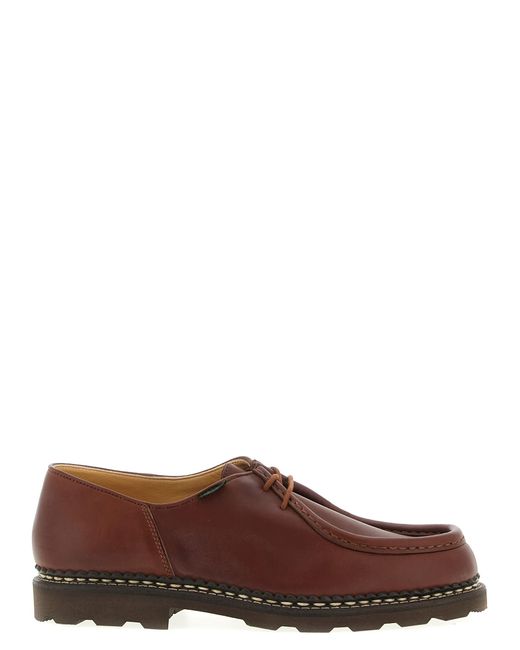 Paraboot Brown 'Michael' Derby Shoes for men