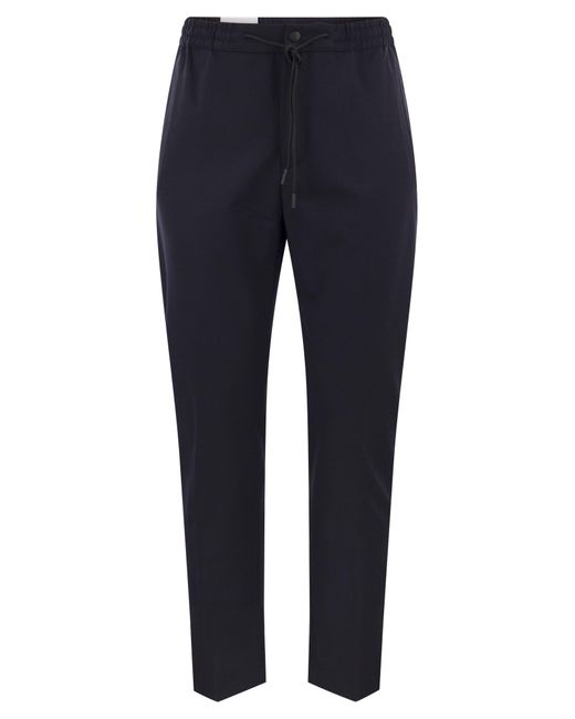 PT Torino Blue Omega Cotton Trousers for men