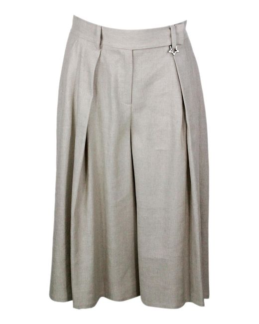 Lorena Antoniazzi Gray Trousers 60Li 19Pl 19Vi
