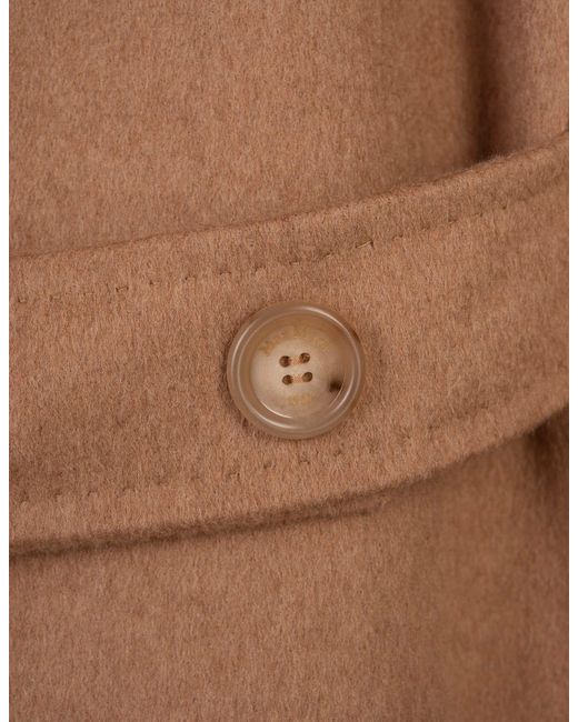 Max Mara Brown Camel Fungo Coat