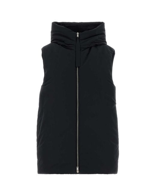 Jil Sander Black Polyester Down Jacket