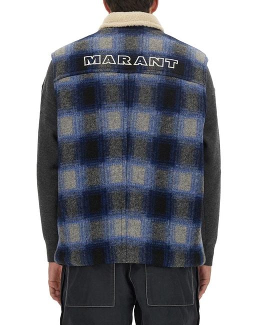Isabel Marant Blue Kiran Jacket Polyester for men