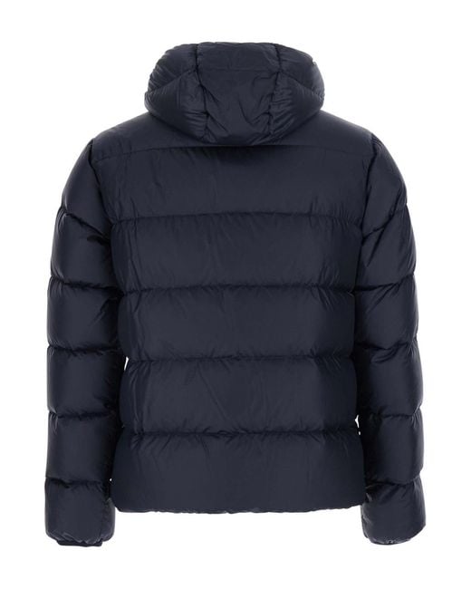 Aspesi Blue Puffer Jacket Tech Fabric Polyester Padded & Down for men