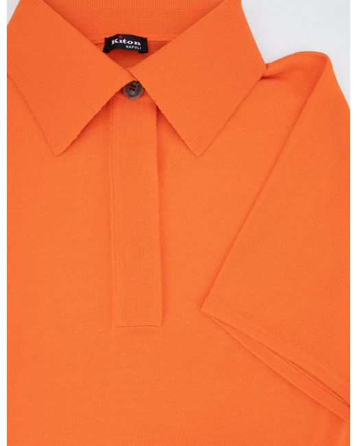 Kiton Orange Polo