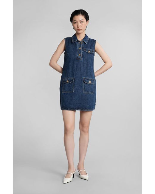Self-Portrait Blue Mini Dress