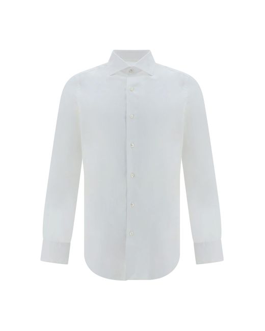 Finamore 1925 White Milano Shirt for men