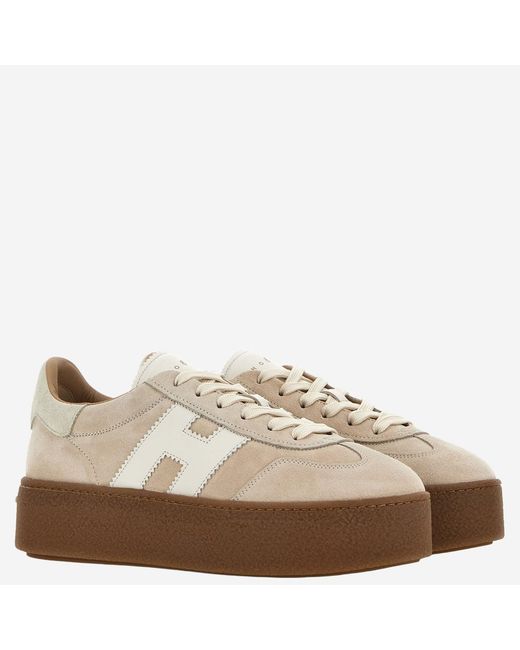 Hogan Natural Suede Sneakers Leather/Rubber Trainers