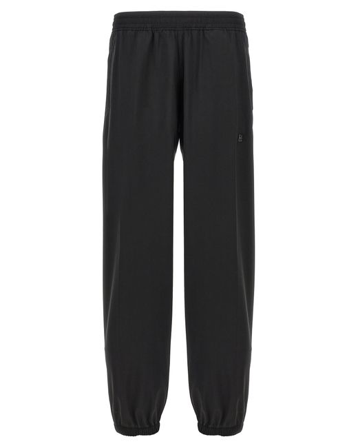 Givenchy Black Logo Placcetta Pants for men