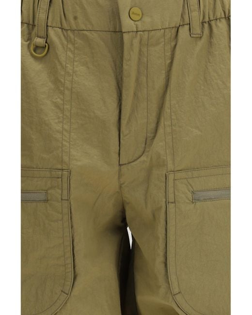 Laminar Green Bermuda Cargo Ultraleggero Polyester Shorts for men