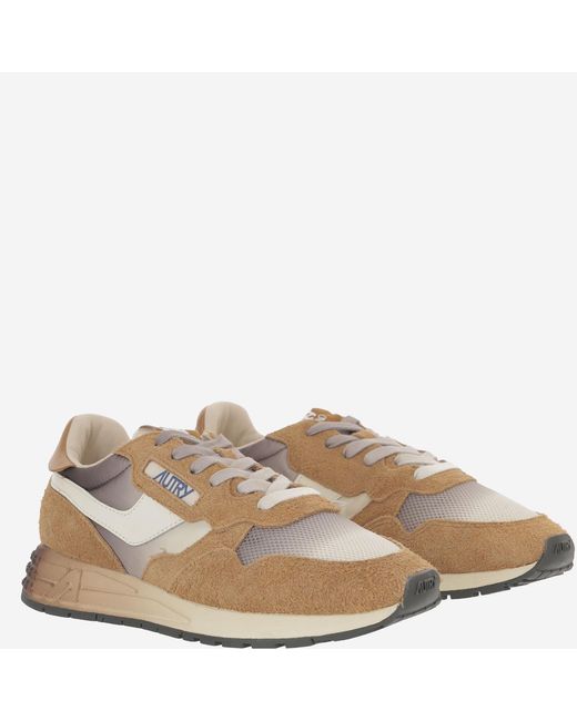 Autry Natural Sneakers Reelwind Leather Trainers for men