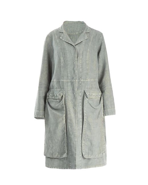 Grizas Side Pockets Off-dye Linen Jacket in Grey | Lyst UK