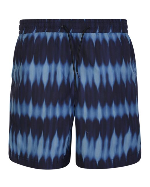 A.P.C. Bobby Tie-dye Blue Swim Shorts for Men | Lyst