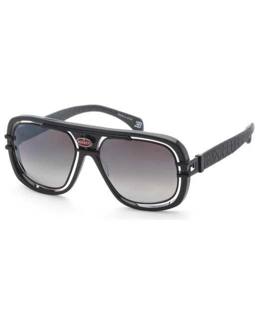 Bugatti Metallic 58Mm Pvd Sunglasses 07-Gry-Bk for men