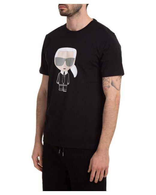 Karl Lagerfeld Black K/ikonik Cotton T-shirt for men